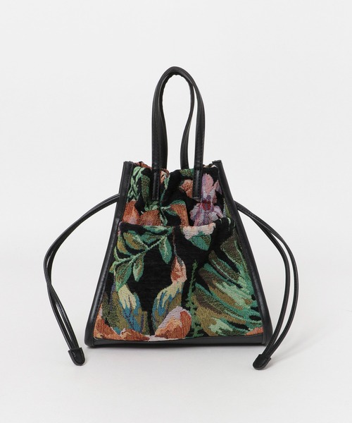 RODE SKO(ロデスコ)の「キンチャク絞りファブリックトートバッグ(トートバッグ・レディース・オフホワイト/ブラック・ONE)」の9枚目の写真