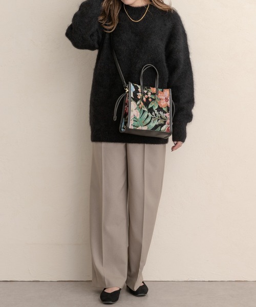 RODE SKO(ロデスコ)の「キンチャク絞りファブリックトートバッグ(トートバッグ・レディース・オフホワイト/ブラック・ONE)」の21枚目の写真