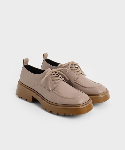 CHARLES & KEITH(チャールズ & キース)の「チャンキー ブローグ / Chunky Brogues(ドレスシューズ・レディース・オフホワイト/ライトベージュ/ブラック系その他2・22.5cm/23cm/23.5cm/24.5cm/25cm/25.5cm)」の13枚目の写真