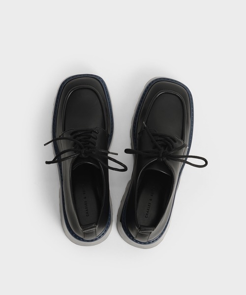 CHARLES & KEITH(チャールズ & キース)の「チャンキー ブローグ / Chunky Brogues(ドレスシューズ・レディース・オフホワイト/ライトベージュ/ブラック系その他2・22.5cm/23cm/23.5cm/24.5cm/25cm/25.5cm)」の12枚目の写真