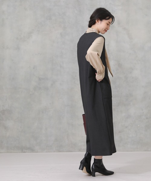 CLOCHE(クロシェ)の「キーネックジャンパースカート CLOCHE(クロシェ)の「キーネックジャンパースカート