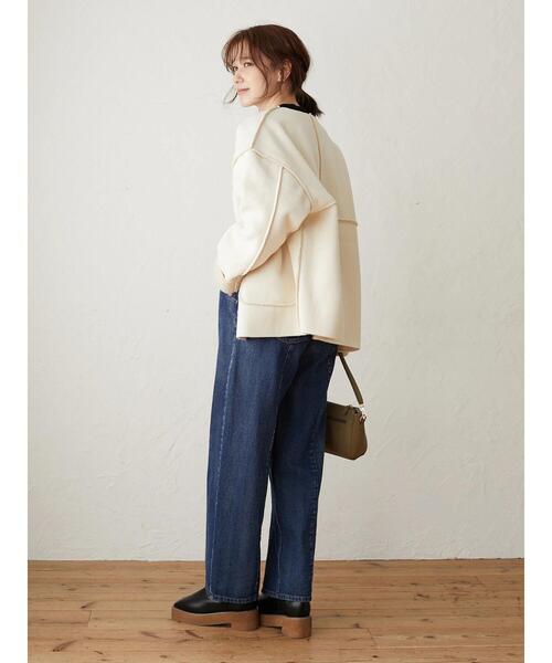 Green Parks（グリーンパークス）の「裏ボアノーカラーブルゾン