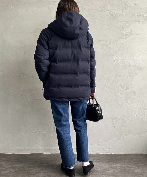 LACOSTE（ラコステ）の「[LACOSTE/ラコステ] ポリエステルピケ ワンポイントロゴダウンジャケット（ダウンジャケット/コート・レディース・ネイビー・48/50/46）」の8枚目の写真