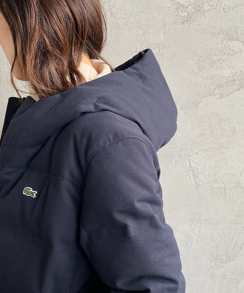 LACOSTE（ラコステ）の「[LACOSTE/ラコステ] ポリエステルピケ ワンポイントロゴダウンジャケット（ダウンジャケット/コート・レディース・ネイビー・48/50/46）」の11枚目の写真