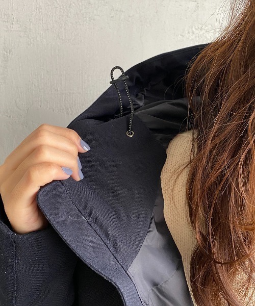 LACOSTE（ラコステ）の「[LACOSTE/ラコステ] ポリエステルピケ ワンポイントロゴダウンジャケット（ダウンジャケット/コート・レディース・ネイビー・48/50/46）」の12枚目の写真