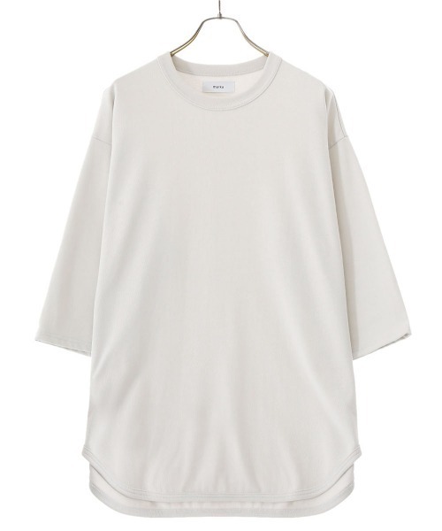 marka（マーカ）の「marka / マーカ：BASEBALL TEE - RECYCLE SUVIN ORGANIC COTTON KNIT -：M22A-13CS01B[COR]（Tシャツ/カットソー・メンズ・ブルー/グリーン/オフホワイト/ブラック・1/2/3）」の18枚目の写真