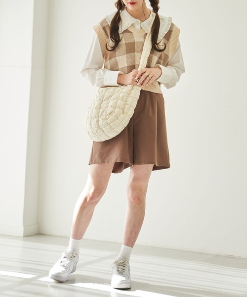 WEGO（ウィゴー）の「WEGO/タックハーフパンツ（その他パンツ・レディース・ブラック/ブラウン・SMALL/MEDIUM）」の22枚目の写真