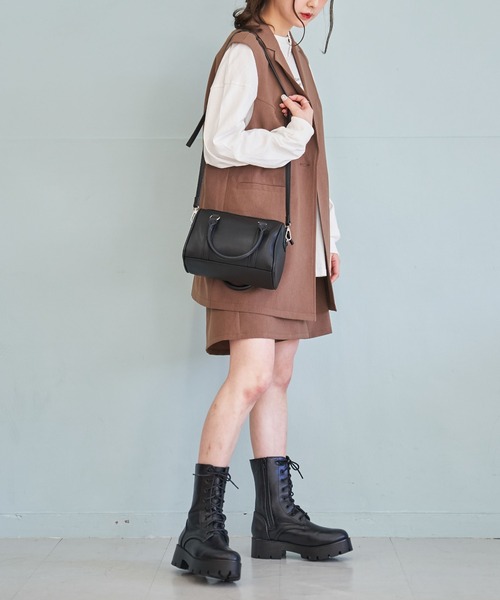 WEGO（ウィゴー）の「WEGO/タックハーフパンツ（その他パンツ・レディース・ブラック/ブラウン・SMALL/MEDIUM）」の13枚目の写真