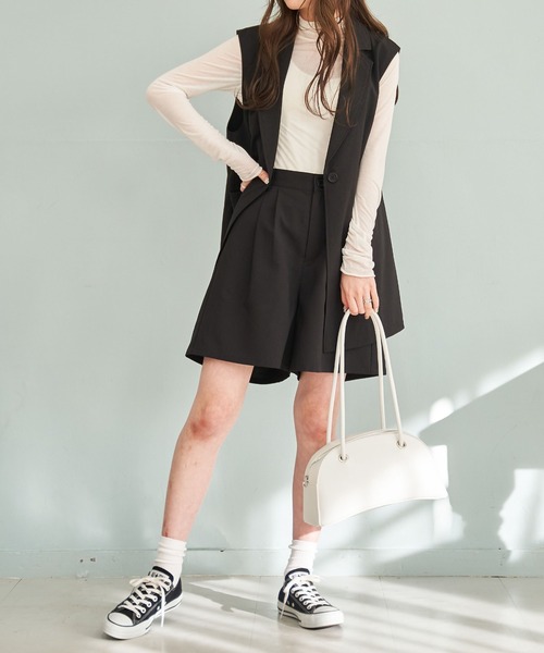 WEGO（ウィゴー）の「WEGO/タックハーフパンツ（その他パンツ・レディース・ブラック/ブラウン・SMALL/MEDIUM）」の18枚目の写真