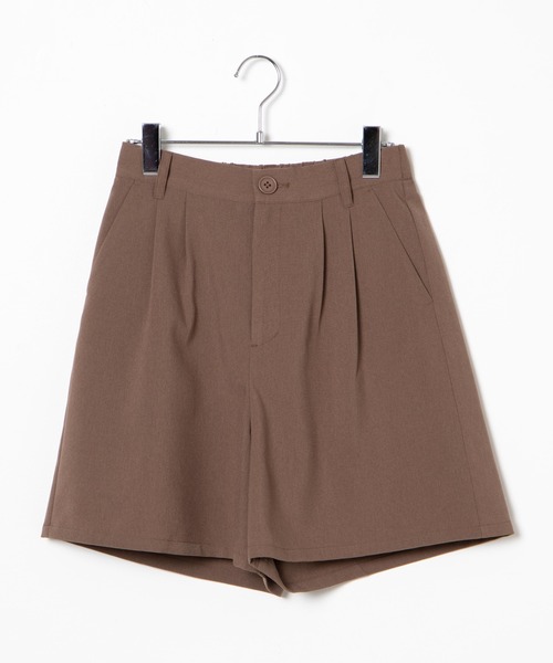 WEGO（ウィゴー）の「WEGO/タックハーフパンツ（その他パンツ・レディース・ブラック/ブラウン・SMALL/MEDIUM）」の6枚目の写真