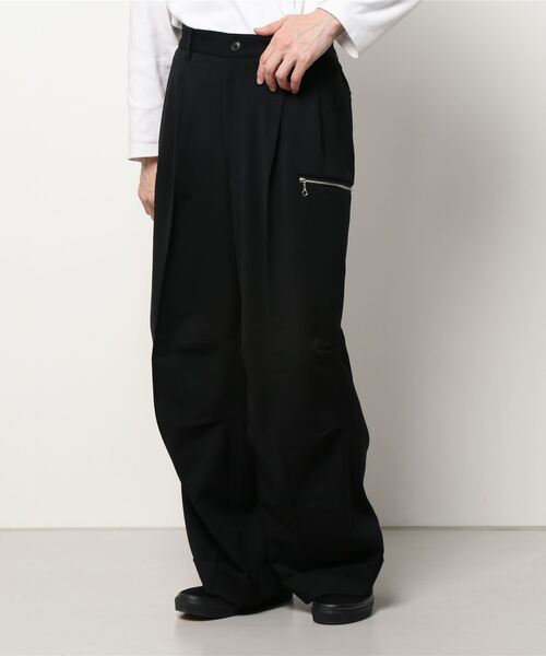 DANKE SCHON（ダンケシェーン）の「DankeSchon/ダンケシェーン/ジップパンツ（スラックス・メンズ・ブラック/ベージュ・MEDIUM/LARGE）」の20枚目の写真