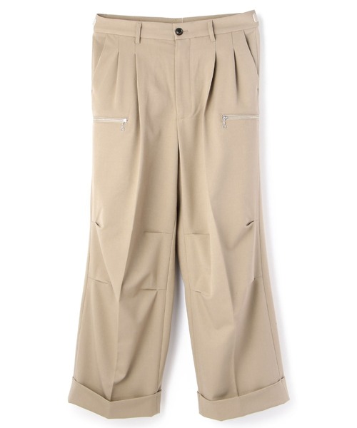 DANKE SCHON（ダンケシェーン）の「DankeSchon/ダンケシェーン/ジップパンツ（スラックス・メンズ・ブラック/ベージュ・MEDIUM/LARGE）」の12枚目の写真