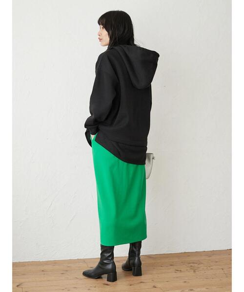 RAY CASSIN FAVORI(レイカズンフェバリ)の「・RAY CASSIN リブレイヤードフードチュニック*(スウェット・レディース・ブラック/ベージュ/アイボリー/ボルドー・FREE)」の10枚目の写真