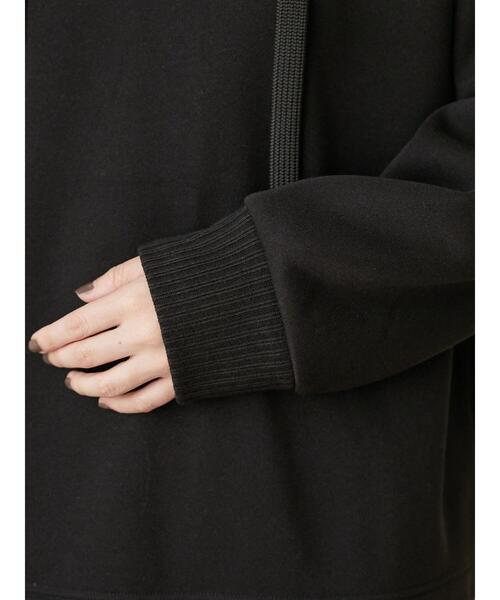 RAY CASSIN FAVORI(レイカズンフェバリ)の「・RAY CASSIN リブレイヤードフードチュニック*(スウェット・レディース・ブラック/ベージュ/アイボリー/ボルドー・FREE)」の15枚目の写真