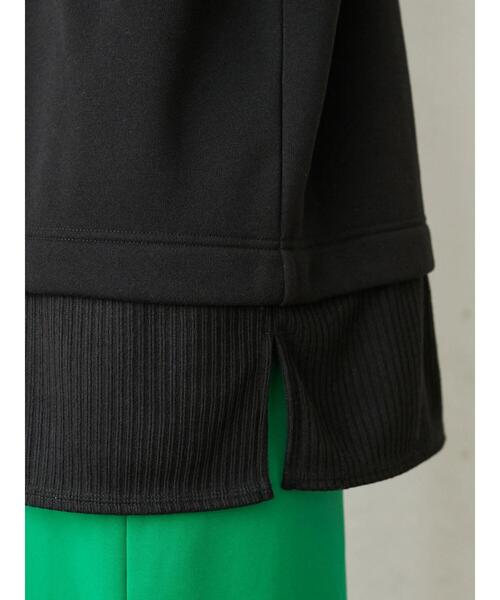 RAY CASSIN FAVORI(レイカズンフェバリ)の「・RAY CASSIN リブレイヤードフードチュニック*(スウェット・レディース・ブラック/ベージュ/アイボリー/ボルドー・FREE)」の16枚目の写真