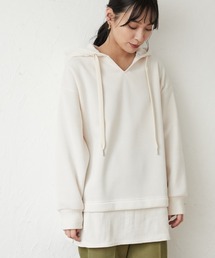 RAY CASSIN FAVORI | ・RAY CASSIN リブレイヤードフードチュニック＊(スウェット)