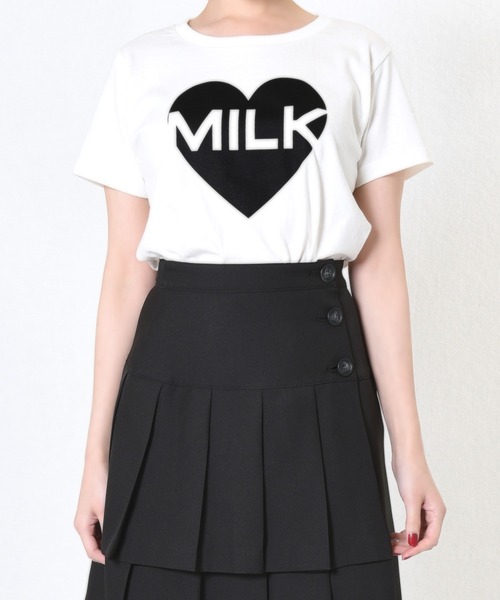 ハート Milk T Tシャツ カットソー Milk ミルク のファッション通販 Zozotown