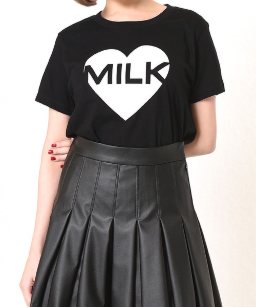 ハート Milk T Tシャツ カットソー Milk ミルク のファッション通販 Zozotown