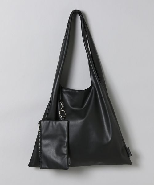 JEANASIS（ジーナシス）の「リタアルポーチツキBIGトート/266923（トートバッグ・レディース・ブラック/イエロー系・FREE）」の2枚目の写真