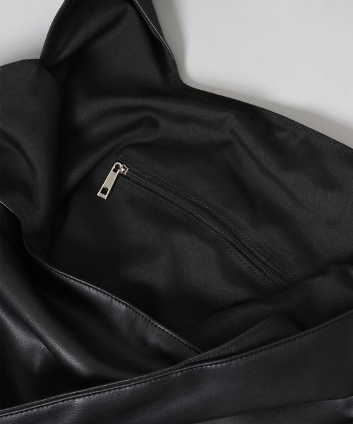 JEANASIS（ジーナシス）の「リタアルポーチツキBIGトート/266923（トートバッグ・レディース・ブラック/イエロー系・FREE）」の10枚目の写真