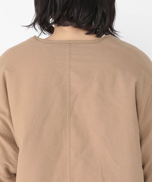 studio CLIP（スタディオクリップ）の「起毛リバーシブルボアブルゾン（ブルゾン・レディース・モカ/ライトグレー/カーキ・FREE）」の10枚目の写真