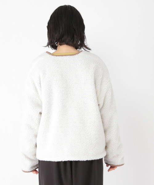 studio CLIP（スタディオクリップ）の「起毛リバーシブルボアブルゾン（ブルゾン・レディース・モカ/ライトグレー/カーキ・FREE）」の18枚目の写真