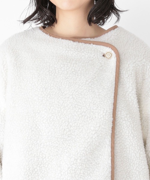 studio CLIP（スタディオクリップ）の「起毛リバーシブルボアブルゾン（ブルゾン・レディース・モカ/ライトグレー/カーキ・FREE）」の22枚目の写真