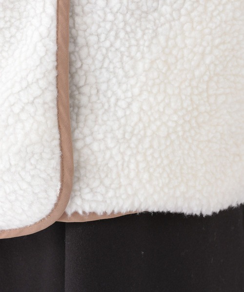 studio CLIP（スタディオクリップ）の「起毛リバーシブルボアブルゾン（ブルゾン・レディース・モカ/ライトグレー/カーキ・FREE）」の11枚目の写真