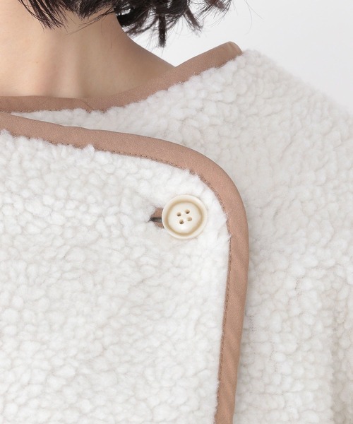 studio CLIP（スタディオクリップ）の「起毛リバーシブルボアブルゾン（ブルゾン・レディース・モカ/ライトグレー/カーキ・FREE）」の15枚目の写真