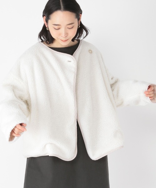 studio CLIP（スタディオクリップ）の「起毛リバーシブルボアブルゾン（ブルゾン・レディース・モカ/ライトグレー/カーキ・FREE）」の8枚目の写真