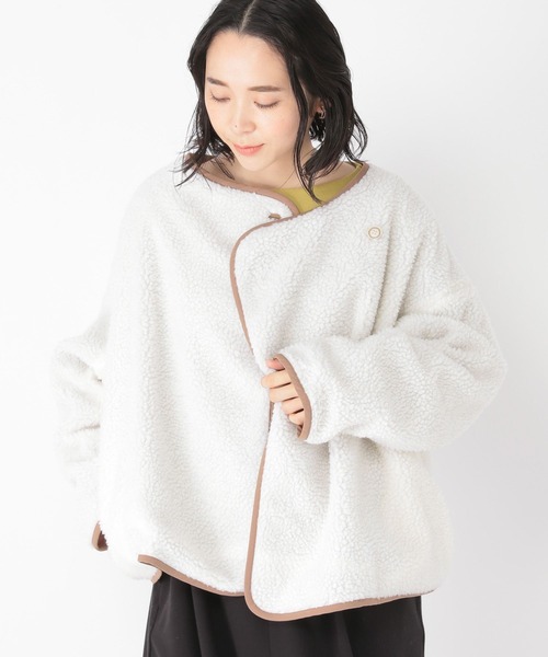 studio CLIP（スタディオクリップ）の「起毛リバーシブルボアブルゾン（ブルゾン・レディース・モカ/ライトグレー/カーキ・FREE）」の16枚目の写真