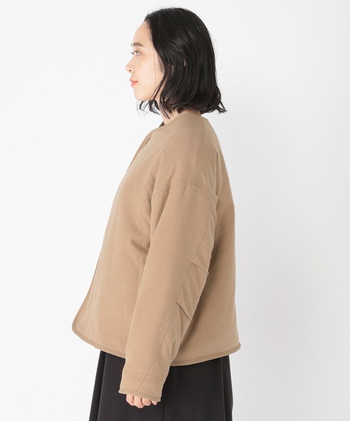 studio CLIP（スタディオクリップ）の「起毛リバーシブルボアブルゾン（ブルゾン・レディース・モカ/ライトグレー/カーキ・FREE）」の9枚目の写真