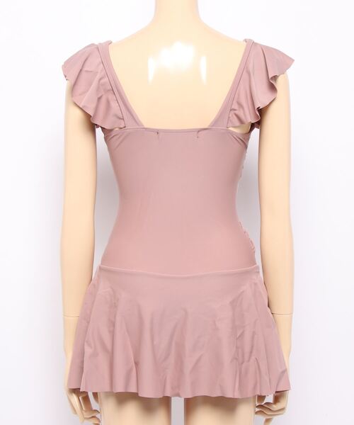 Dita Muaj.（ディータムアージュ）の「ショルダーフリル クロスウエストワンピース 水着（水着・レディース・グリーン/ピンクベージュ・M/L/XL）」の17枚目の写真