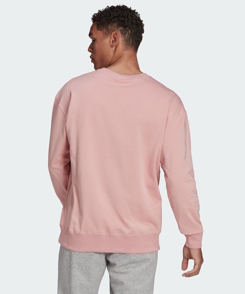 adidas（アディダス）の「エッセンシャルズ FeelVivid ドロップショルダー スウェットシャツ / アディダス / トレーナー （メンズ）（スウェット・メンズ・ピンク系その他/ライトイエロー・MEDIUM/LARGE/X-LARGE/SMALL/XXX-LARGE/XX-LARGE）」の6枚目の写真