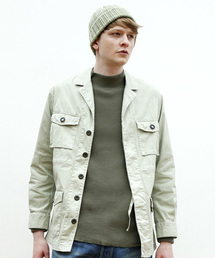 Denime | GARMENT DYE C/N SAFARI JACKET(ミリタリージャケット)