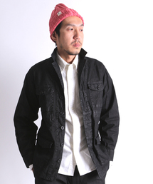 Denime | GARMENT DYE CN SAFARI JACKET/ガーメントダイコットンナイロンサファリジャケット(ミリタリージャケット)