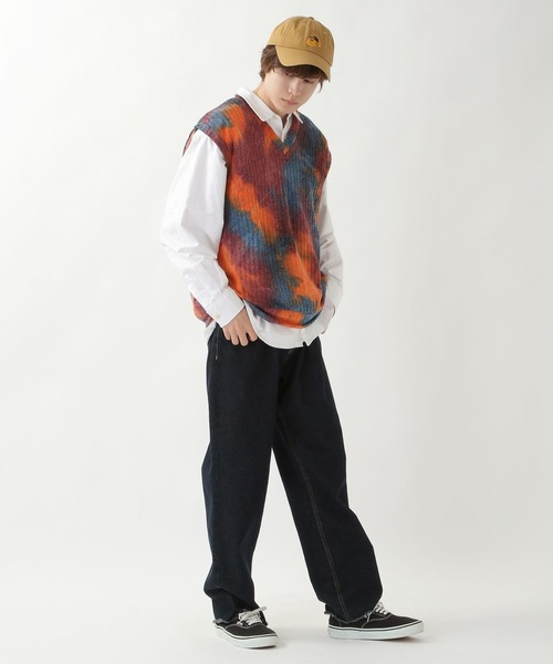 ALAND(エーランド)の「3.3Field Trip/TIE-DYE VEST 2269917(ベスト・メンズ・ブラック/オレンジ・FREE)」の9枚目の写真