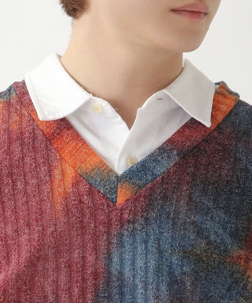 ALAND(エーランド)の「3.3Field Trip/TIE-DYE VEST 2269917(ベスト・メンズ・ブラック/オレンジ・FREE)」の18枚目の写真