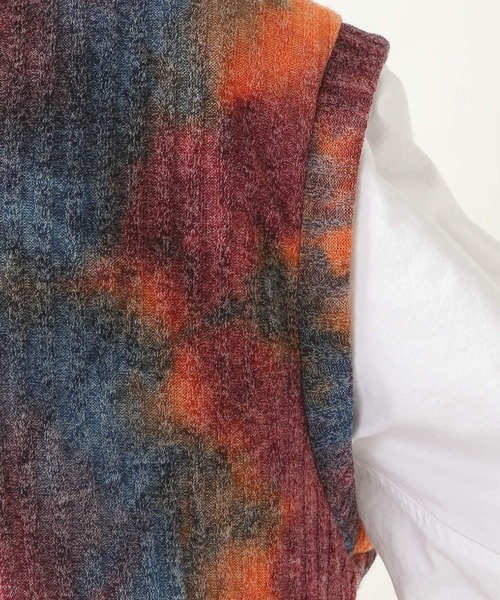 ALAND(エーランド)の「3.3Field Trip/TIE-DYE VEST 2269917(ベスト・メンズ・ブラック/オレンジ・FREE)」の16枚目の写真