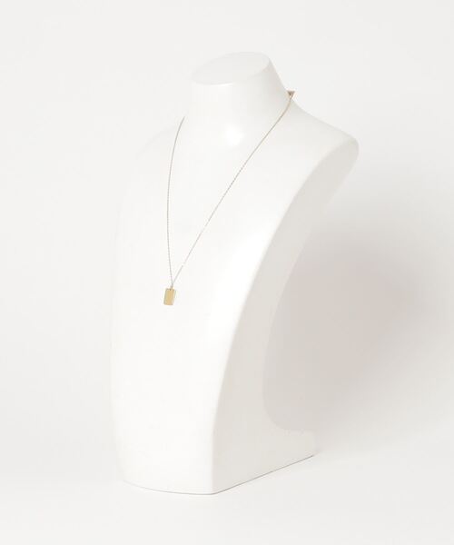 9ban（キューバン）の「【9ban】キューバン/ Plate necklace（ネックレス・レディース・ゴールド・FREE）」の2枚目の写真