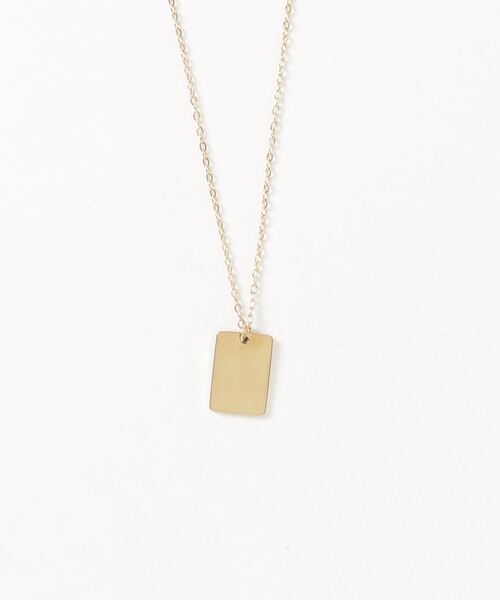 9ban（キューバン）の「【9ban】キューバン/ Plate necklace（ネックレス・レディース・ゴールド・FREE）」の7枚目の写真