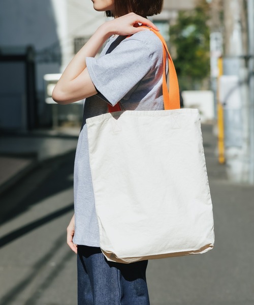 Wrangler(ラングラー)の「WRANGLER/ラングラー TOTE BAG トートバッグ デニムトートバック A4サイズ収納可(トートバッグ・メンズ・ブルー/オフホワイト/サックスブルー/イエロー/インディゴブルー・FREE)」の19枚目の写真