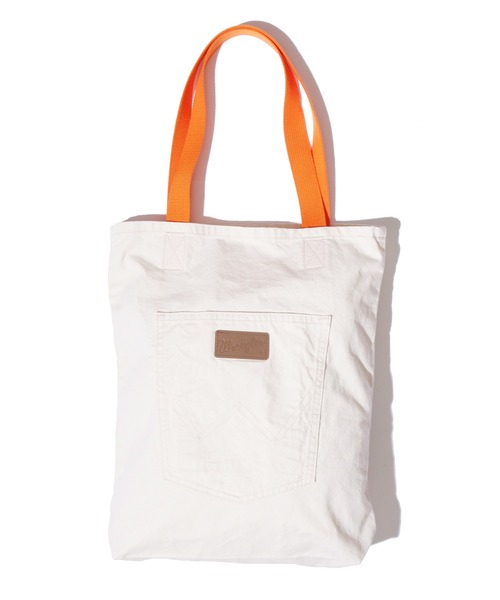 Wrangler(ラングラー)の「WRANGLER/ラングラー TOTE BAG トートバッグ デニムトートバック A4サイズ収納可(トートバッグ・メンズ・ブルー/オフホワイト/サックスブルー/イエロー/インディゴブルー・FREE)」の15枚目の写真