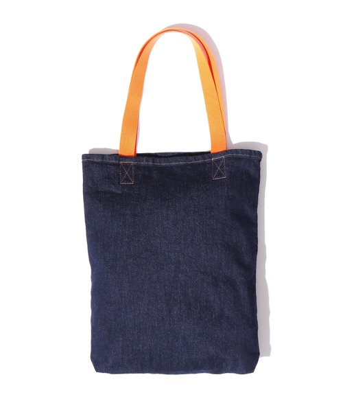 Wrangler(ラングラー)の「WRANGLER/ラングラー TOTE BAG トートバッグ デニムトートバック A4サイズ収納可(トートバッグ・メンズ・ブルー/オフホワイト/サックスブルー/イエロー/インディゴブルー・FREE)」の6枚目の写真