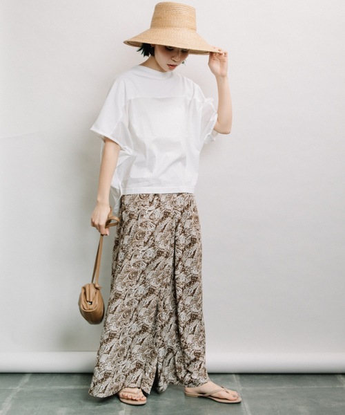 refinedworks(リファインドワークス)の「前布帛切替ドルマンPO(Tシャツ/カットソー・レディース・オフホワイト/グレー系その他/チャコールグレー・FREE)」の11枚目の写真