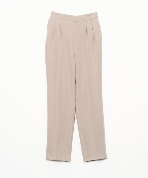 AS KNOW AS PINKY（アズノゥアズピンキー）の「スララっとテーパードパンツ　セットアップ可能（スラックス・レディース・ブラック/イエロー/ライトグリーン/ブラック系その他/ピンクベージュ/ピンク系その他・FREE）」の7枚目の写真