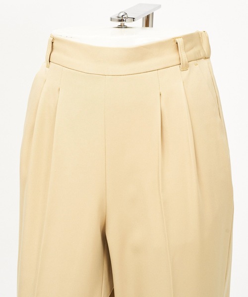 AS KNOW AS PINKY（アズノゥアズピンキー）の「スララっとテーパードパンツ　セットアップ可能（スラックス・レディース・ブラック/イエロー/ライトグリーン/ブラック系その他/ピンクベージュ/ピンク系その他・FREE）」の8枚目の写真