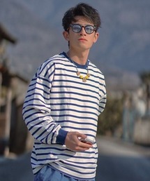 8(eight) | レトロボーダーロンT(Tシャツ/カットソー)