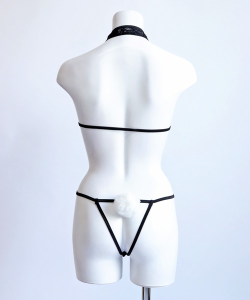 OSYAREVO（オシャレボ）の「コスプレ 総レース チャイナバニー レディース ホワイトデー 記念日（コスチューム/パーティーグッズ・レディース・ブラック系その他・ONESIZE）」の10枚目の写真