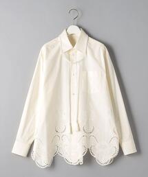 INSCRIRE アンスクリアシルクシャツブラウス INSCRIRE /アンスクリア】Shirt x Tie：シャツ（シャツ